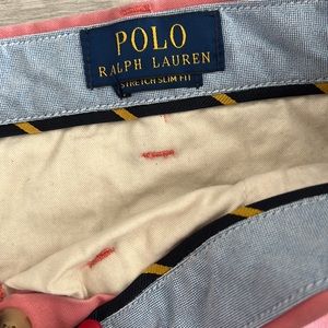 Light pink/salmon cotton pants by Polo Ralph Lauren. Like new!